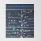 Library Card 23322 Negative Throw Blanket Gallery Image 2
