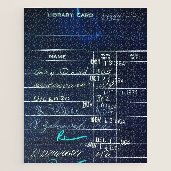 Library Card 23322 Negative Jigsaw Puzzle Gallery Image 1