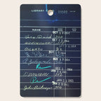 Library Card 23322 Negative Cutting Board Gallery Image 1