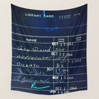 Library Card 23322 Negative Wall Tapestry Gallery Image 4