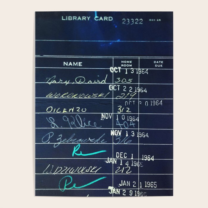 Library Card 23322 Negative Poster Gallery Image 4
