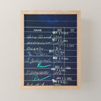 Library Card 23322 Negative Mini Art Print Gallery Image 1