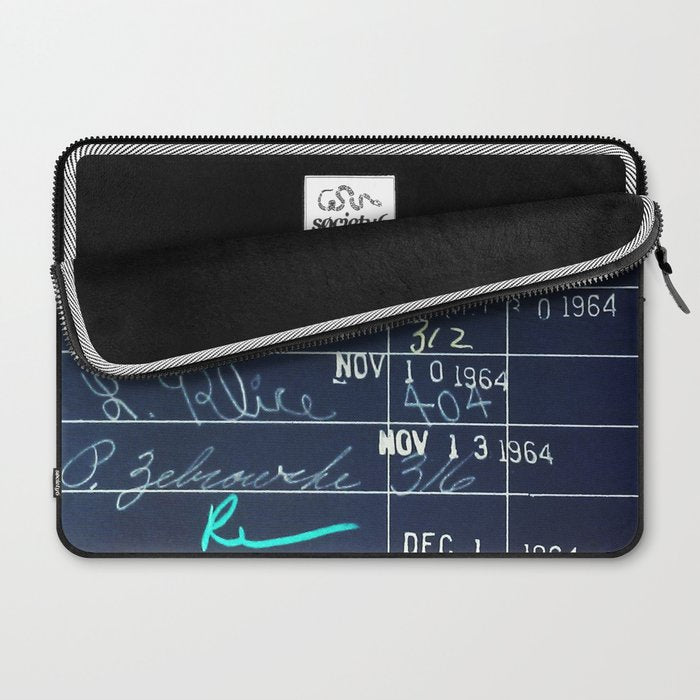 Library Card 23322 Negative Laptop Sleeve Gallery Image 2
