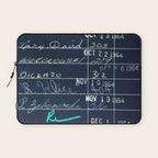 Library Card 23322 Negative Laptop Sleeve Gallery Image 1