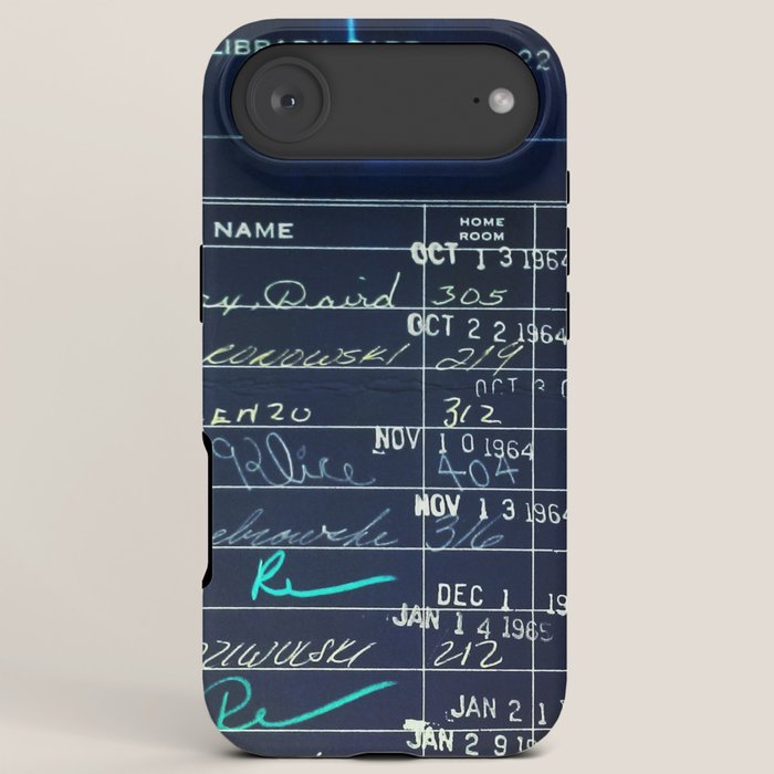 Library Card 23322 Negative iPhone Case Gallery Image 6
