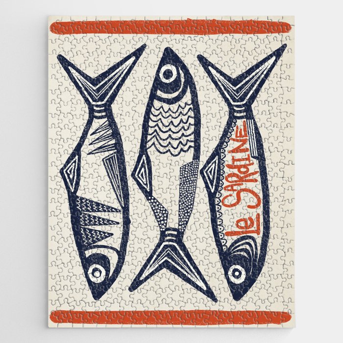 Le Sardine Retro Inspired Art Print Jigsaw Puzzle Gallery Image 1