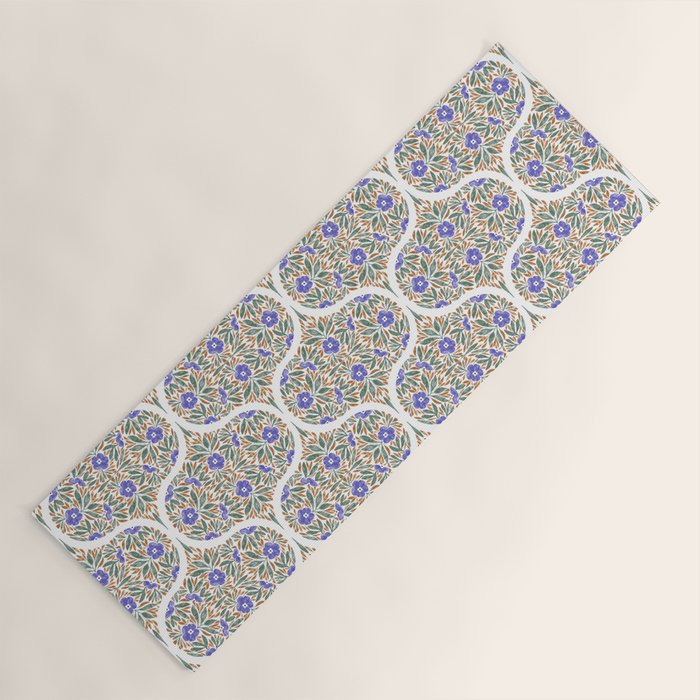 Elegant Flora Artistry Yoga Mat Gallery Image 1