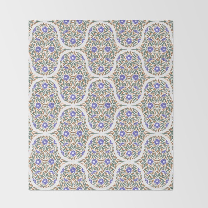 Elegant Flora Artistry Throw Blanket Gallery Image 2
