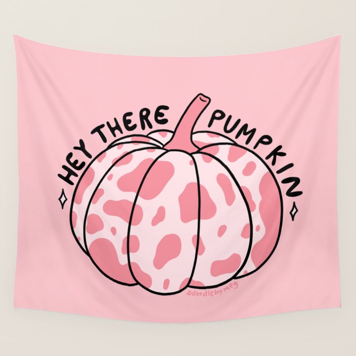 Hey There Pumpkin Wall Tapestry Gallery Image 4