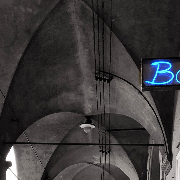 Black and white Bologna Street Photography Coffee Mug Gallery Image 2