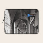 Black and white Bologna Street Photography Laptop Sleeve Gallery Image 1