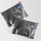 Black and white Bologna Street Photography Pillow Sham Gallery Image 3