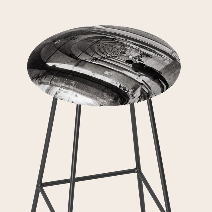 Black and white Bologna Street Photography Stool Gallery Image 2