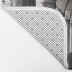 Black and white Bologna Street Photography Bath Mat Gallery Image 2