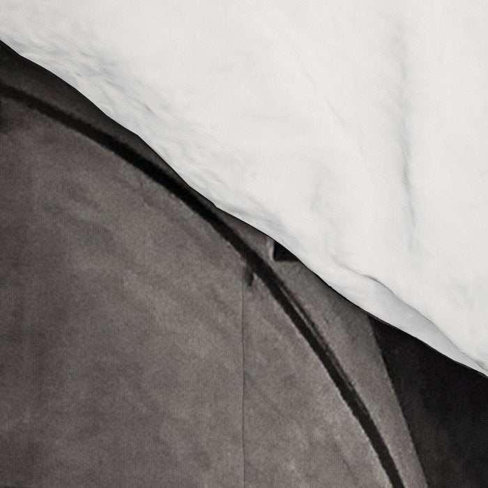 Black and white Bologna Street Photography Comforter Gallery Image 4