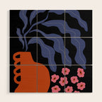 Delightful floral Wood Wall Art Gallery Image 1