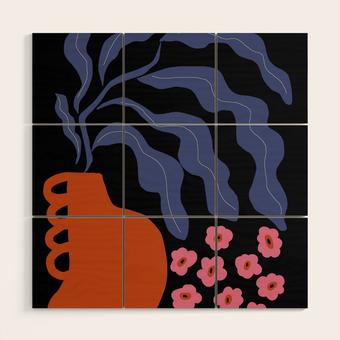 Delightful floral Wood Wall Art Gallery Image 1