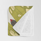 Moth Print by E.A. Seguy, 1925 #5 Throw Blanket Gallery Image 3
