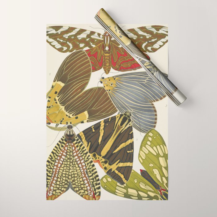Moth Print by E.A. Seguy, 1925 #5 Wrapping Paper Gallery Image 1