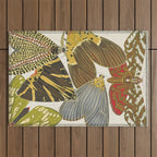 Moth Print by E.A. Seguy, 1925 #5 Outdoor Rug Gallery Image 1