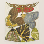 Moth Print by E.A. Seguy, 1925 #5 Wall Tapestry Gallery Image 4