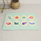 Hermit crab & starfish Rug Gallery Image 1