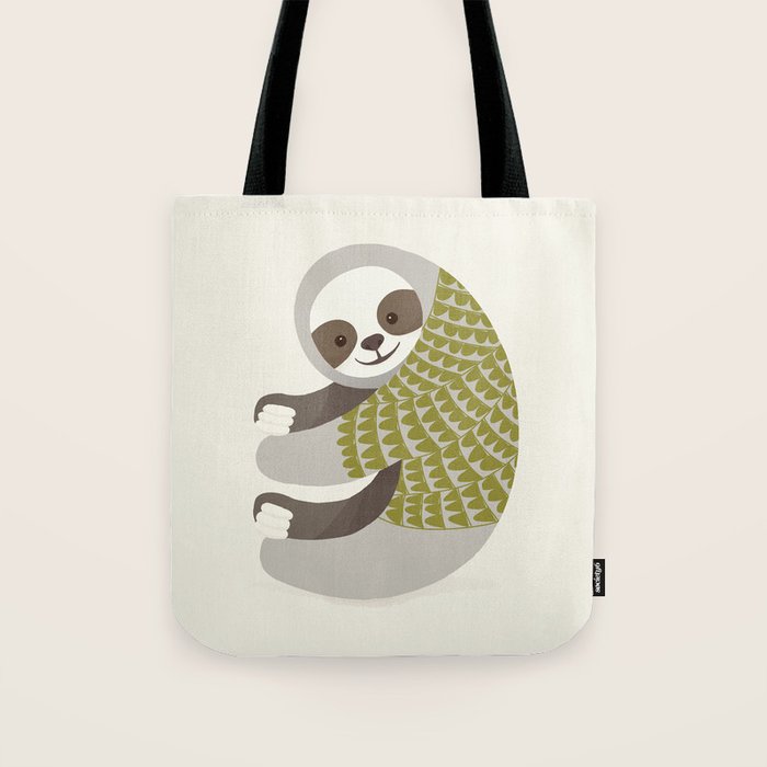 Whimsical Sloth Tote Bag Gallery Image 1