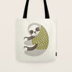 Whimsical Sloth Tote Bag Gallery Image 1