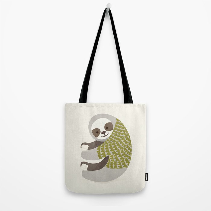 Whimsical Sloth Tote Bag Gallery Image 2