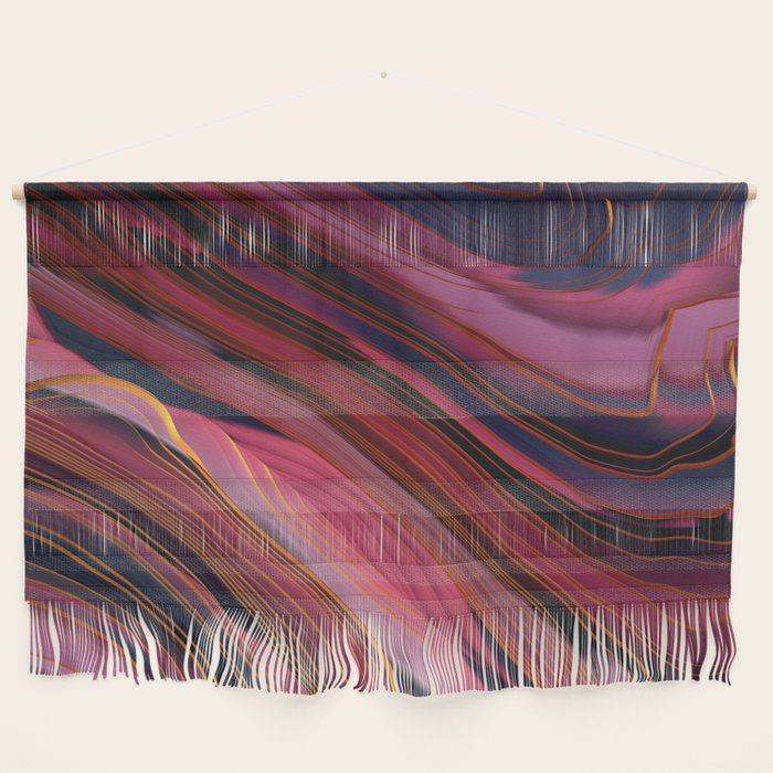 Plum Abstract Wall Hanging Gallery Image 1