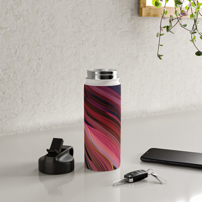 Plum Abstract Water Bottle Gallery Image 4