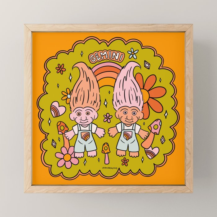 Gemini Troll Mini Art Print Gallery Image 1