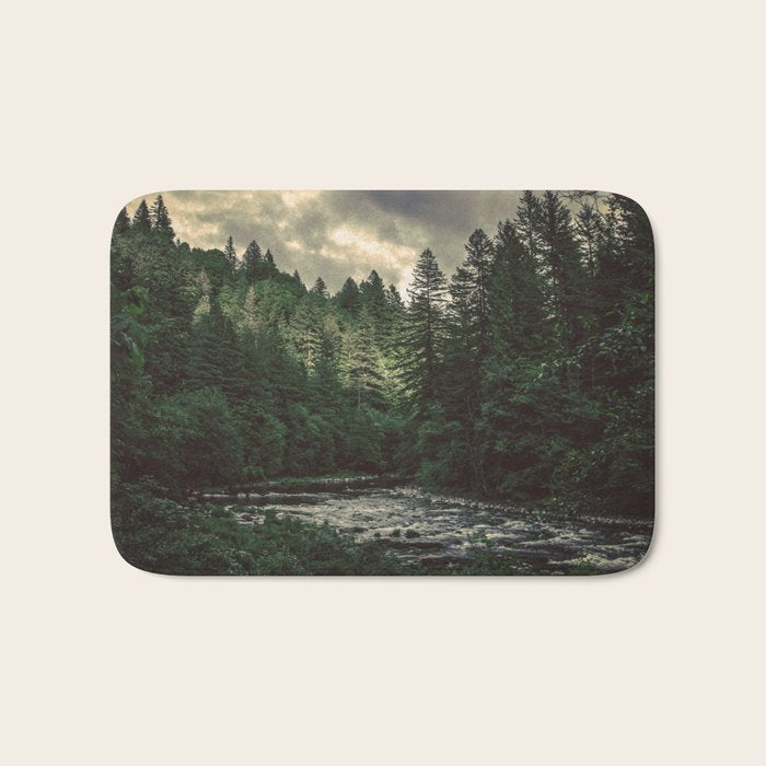 Pacific Northwest River - Nature Photography Bath Mat Gallery Image 1
