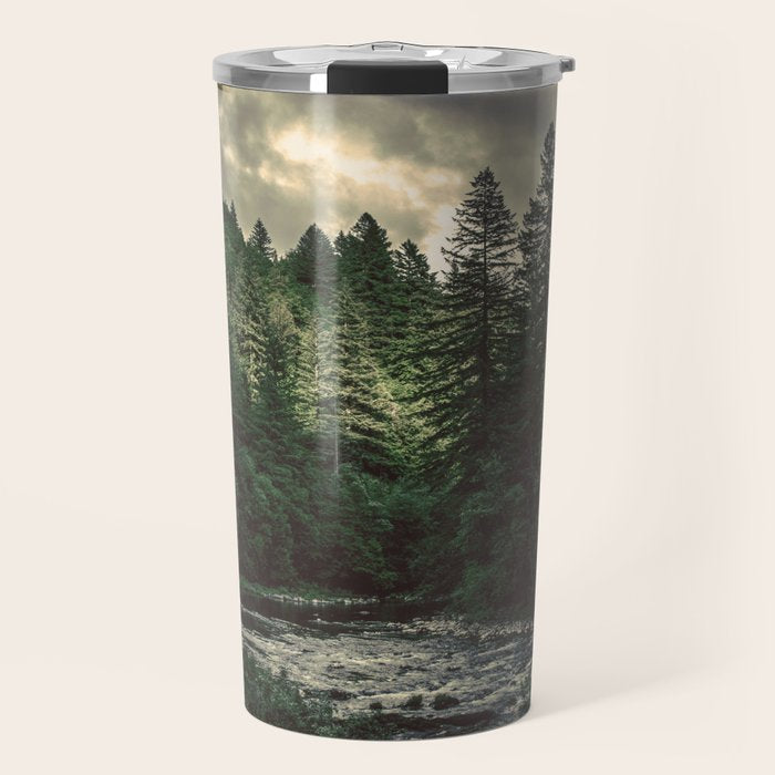 Pacific Northwest River - Nature Photography Travel Mug Gallery Image 1
