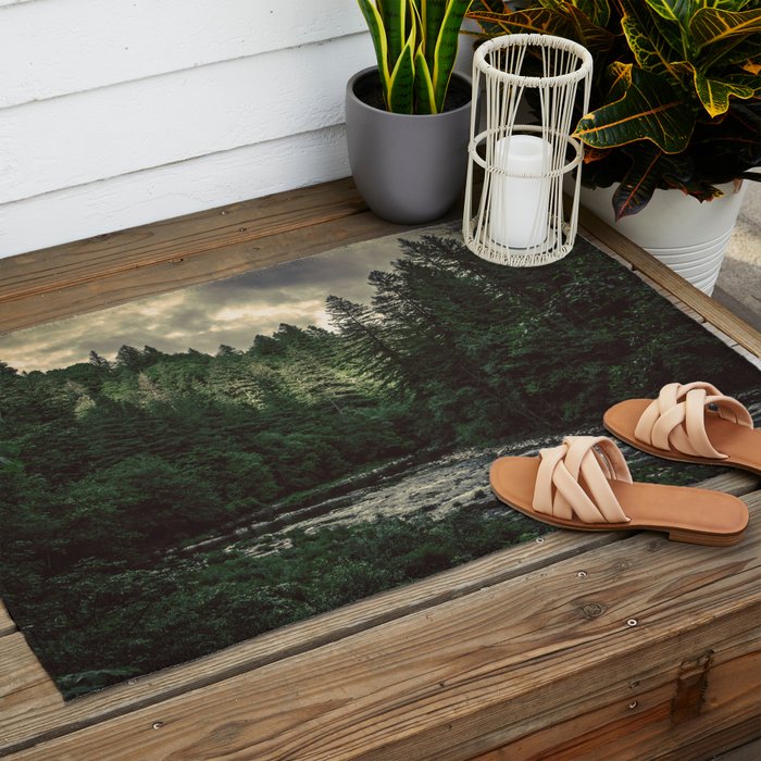 Pacific Northwest River - Nature Photography Outdoor Rug Gallery Image 2