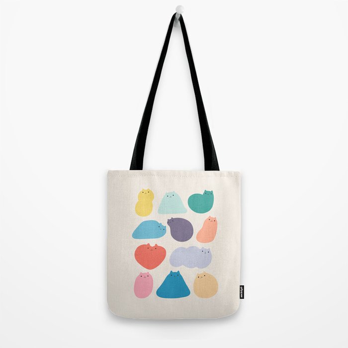 Cat Landscape 168 - Colourful Cats Tote Bag Gallery Image 2