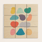 Cat Landscape 168 - Colourful Cats Wood Wall Art Gallery Image 1