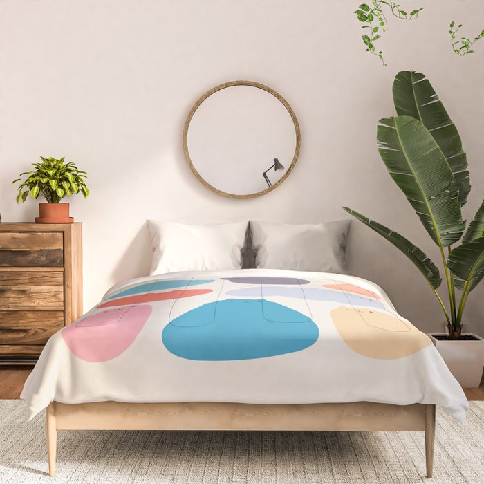 Cat Landscape 168 - Colourful Cats Comforter Gallery Image 3