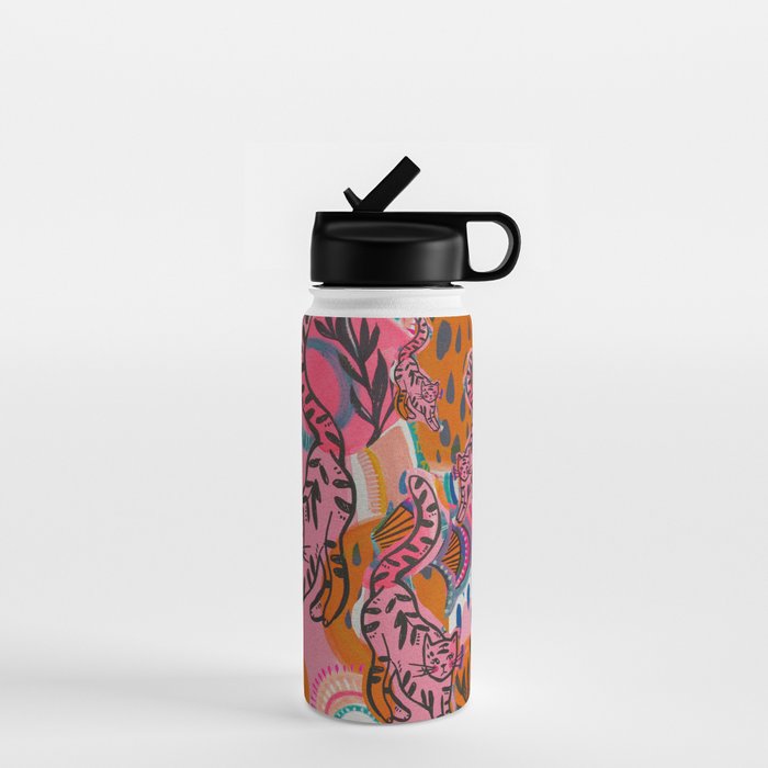Love cats in the wild Water Bottle Gallery Image 1