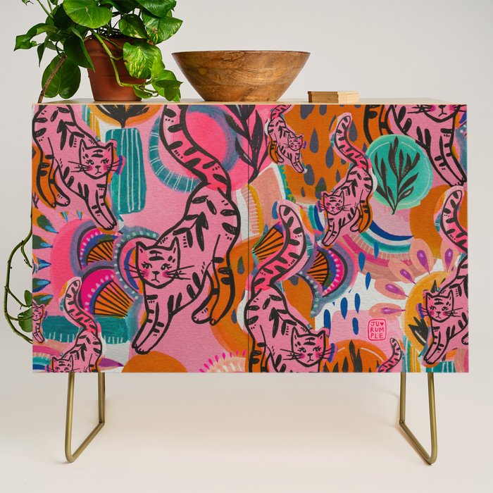 Love cats in the wild Credenza Gallery Image 1