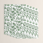 Chinoiserie Emerald Green Wrapping Paper Gallery Image 3