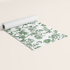 Chinoiserie Emerald Green Yoga Mat Gallery Image 2