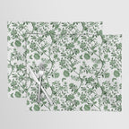 Chinoiserie Emerald Green Placemat Gallery Image 1