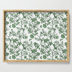Chinoiserie Emerald Green Serving Tray Gallery Image 1