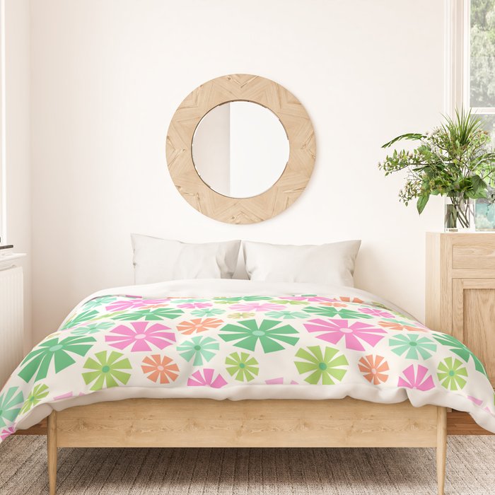 Merry and Bright Christmas Wreath Duvet Cover Gallery Image 3