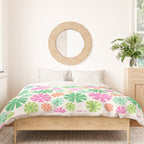 Merry and Bright Christmas Wreath Duvet Cover Gallery Image 3