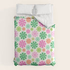 Merry and Bright Christmas Wreath Duvet Cover Gallery Image 6