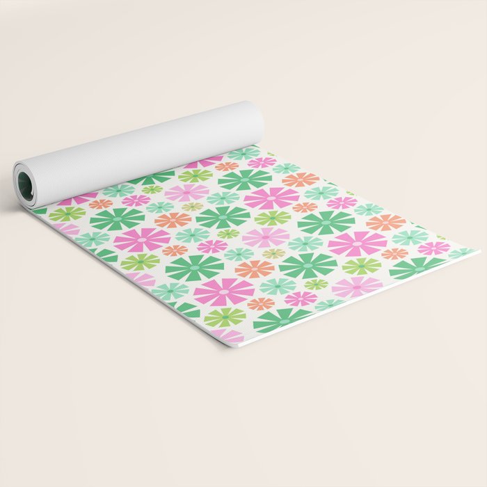 Merry and Bright Christmas Wreath Yoga Mat Gallery Image 2