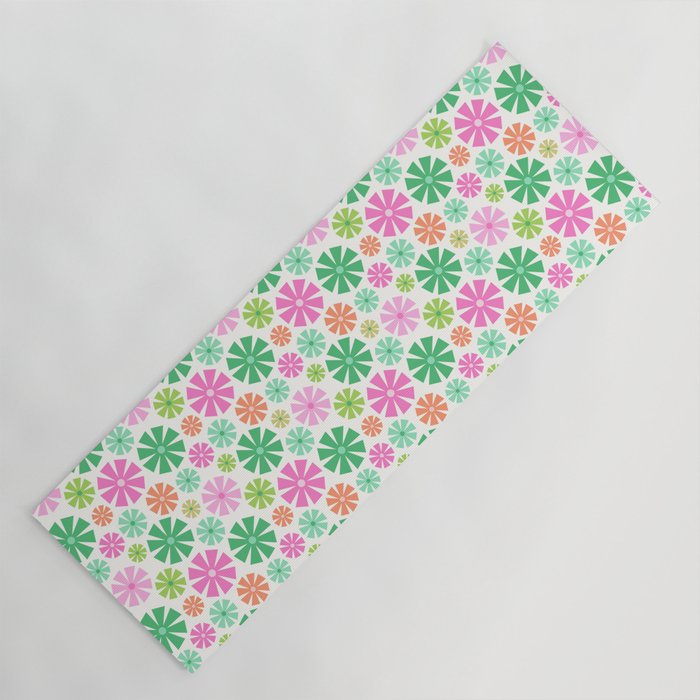 Merry and Bright Christmas Wreath Yoga Mat Gallery Image 1