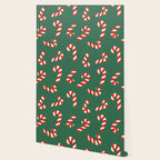 Candy Canes - Green Wallpaper Gallery Image 2